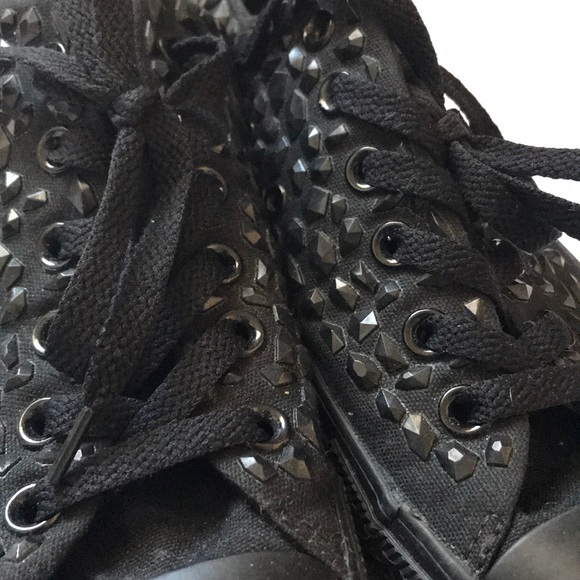 Converse Black studded purple sole size 7 men - Picture 2 of 4